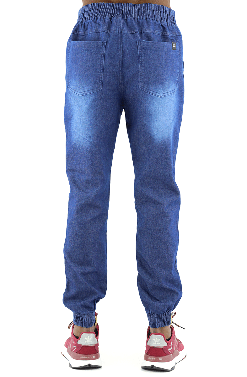 Calça NewSkull Jogger Jeans EXTRA Azul Escura - NewSkull