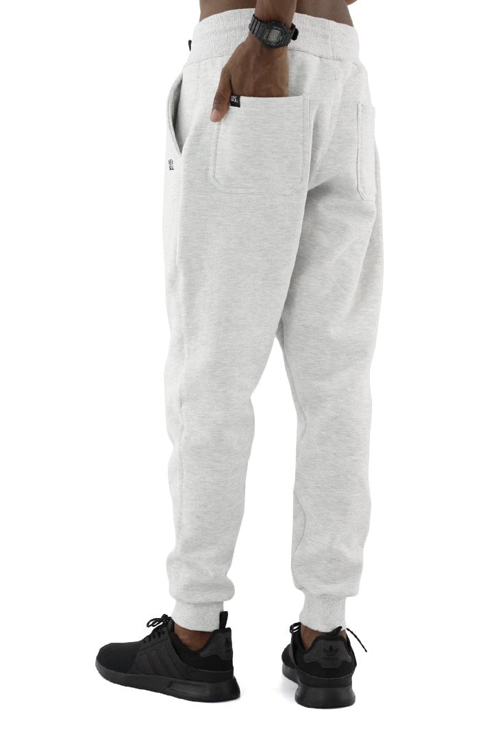 Calça NEWSKULL Moletom Jogger Cinza Clara - NewSkull