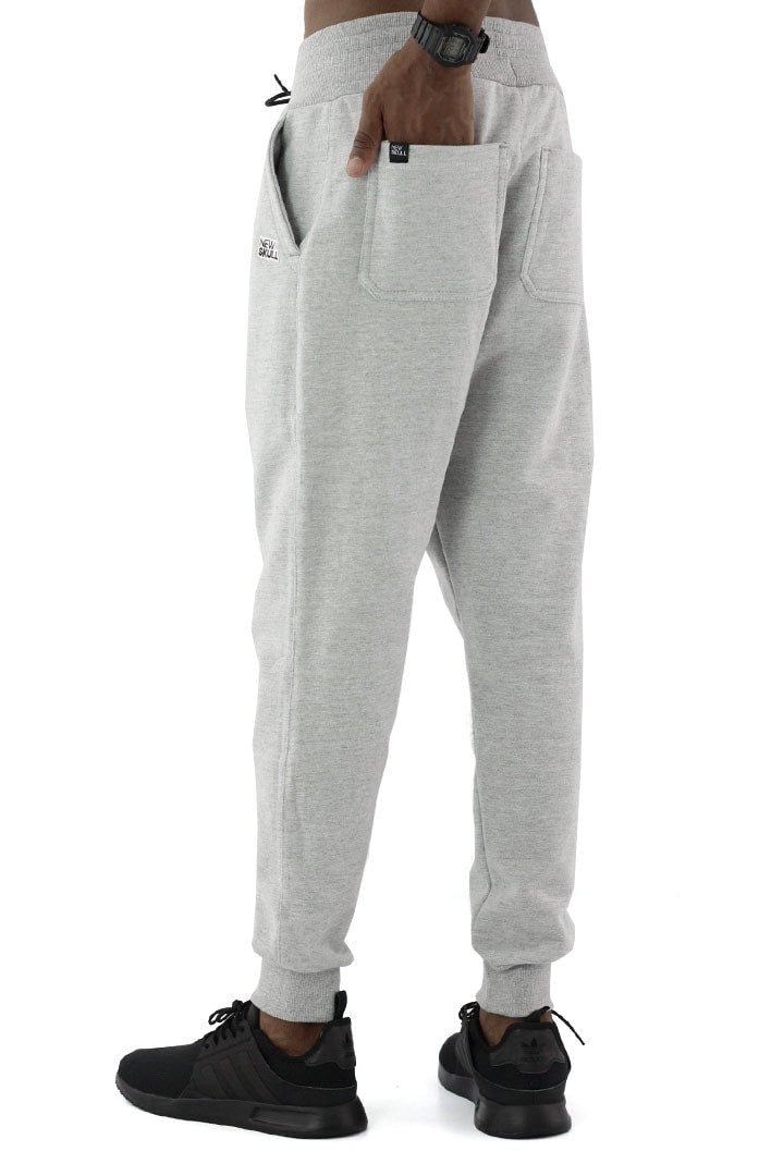 Calça NEWSKULL Moletom Jogger Cinza Medio - NewSkull