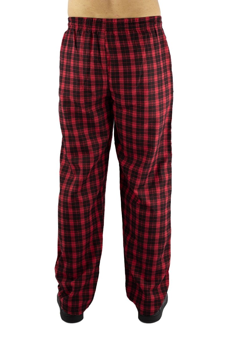 Calça NewSkull Reta Xadrez Vermelha/Preta - NewSkull