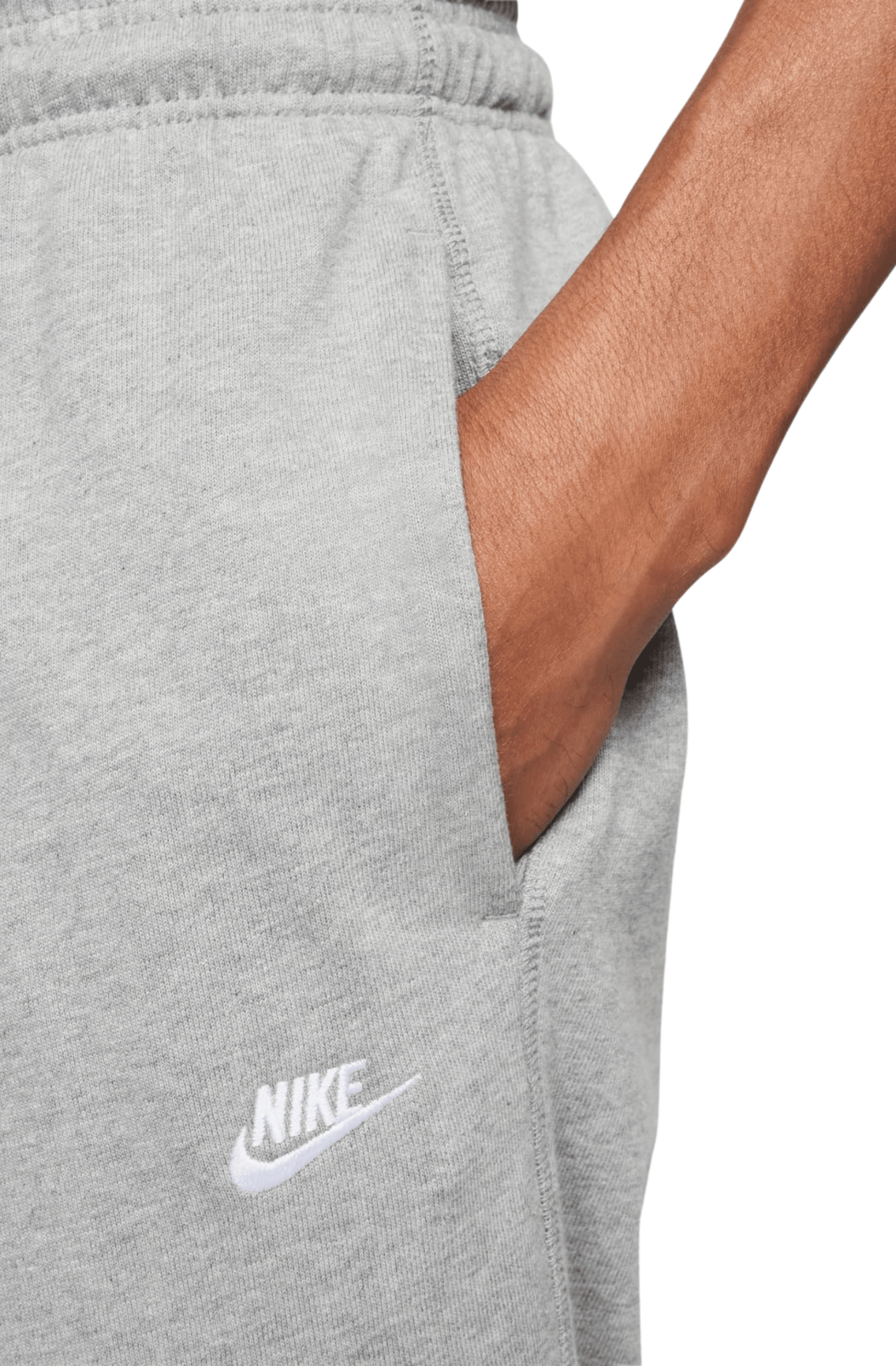 Calça Nike Club Knit Masculino Cinza - NewSkull