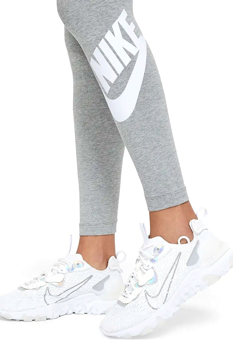 Calça Nike w Nsw Essntl Lggng Futura Hr Cinza/Branco - NewSkull
