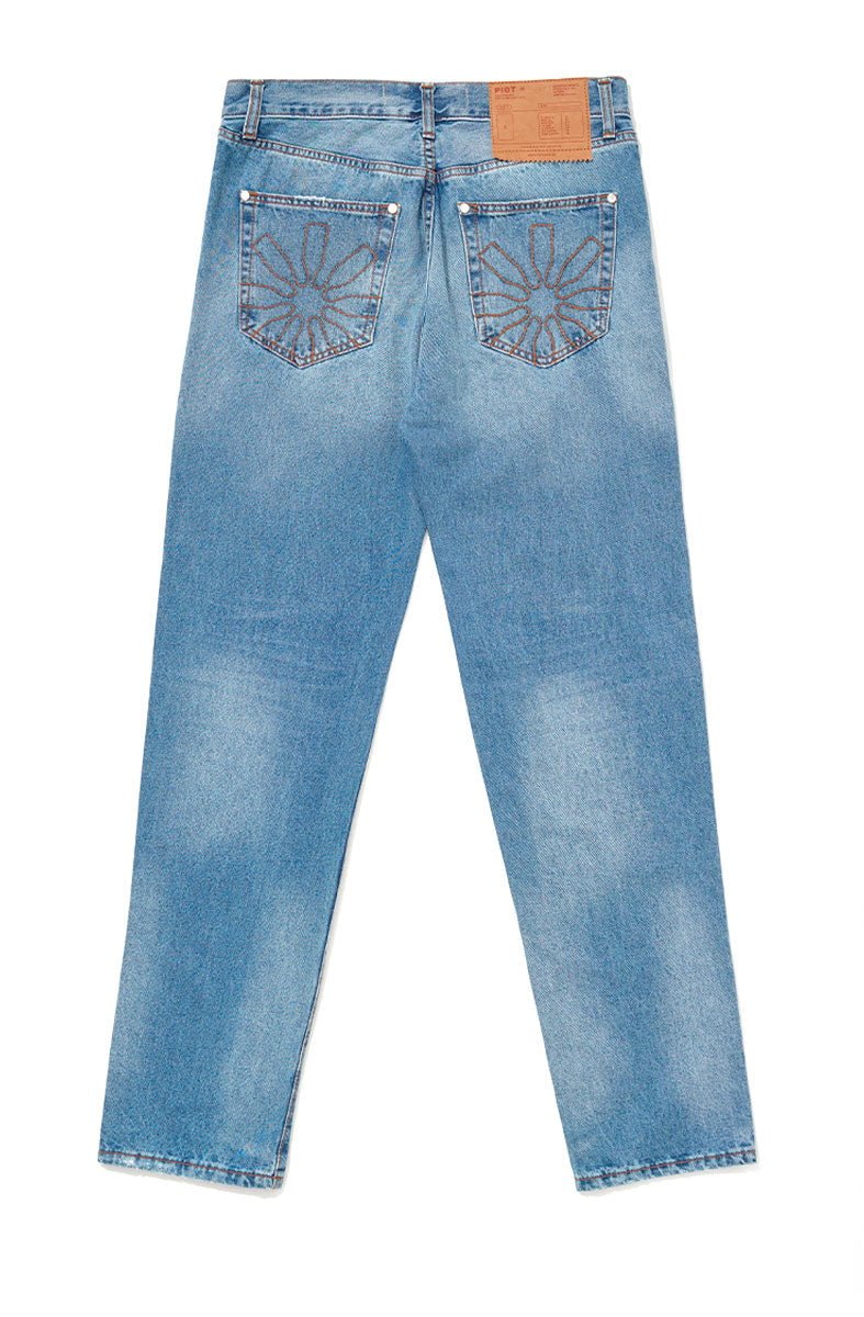 Calça Piet Slime Washed Denim Pants Azul - NewSkull