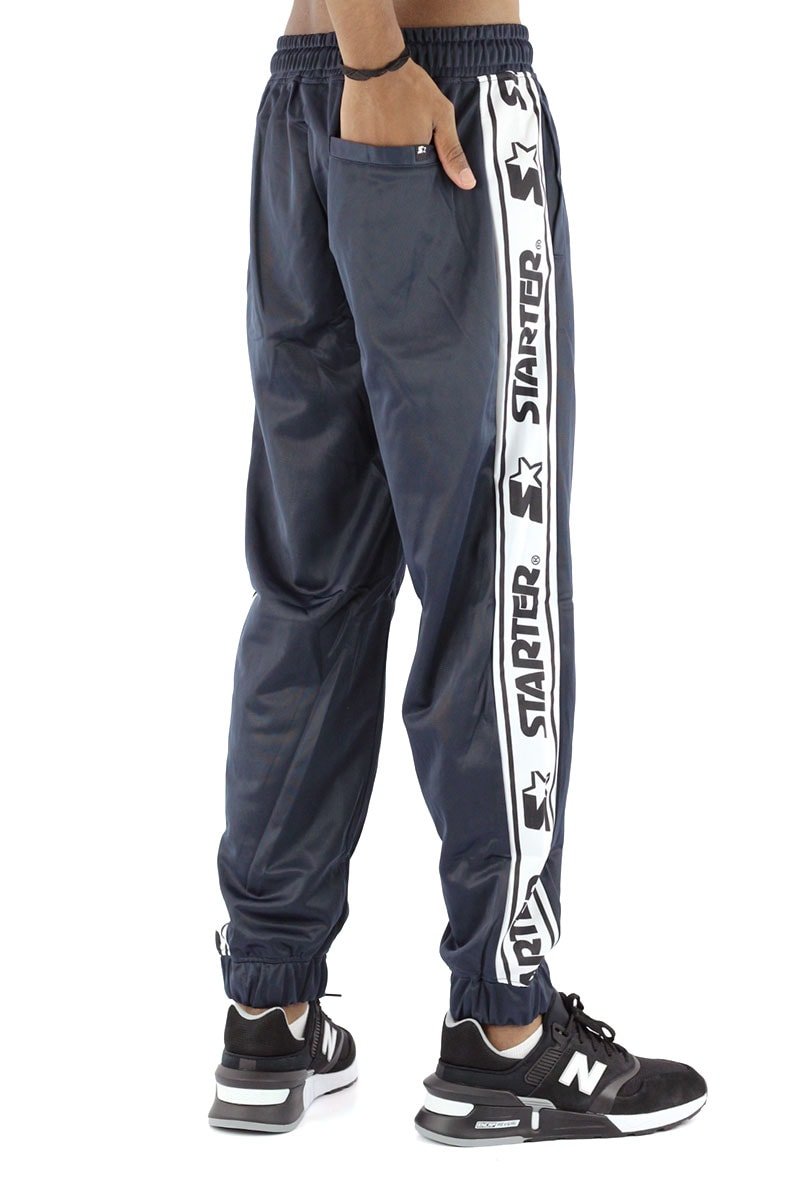 Calça STARTER Faixa Logo Azul/Branco - NewSkull