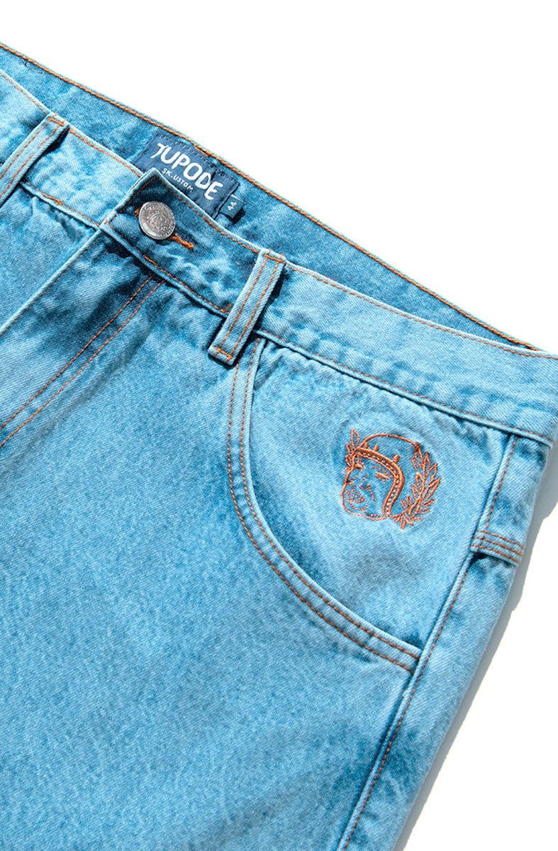 Calça TUPODE Jeans 678 Sky Azul - NewSkull