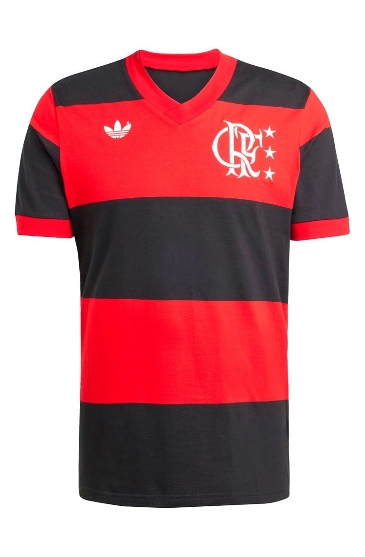 Camisa Adidas 1 CR Flamengo 81 Preto/Vermelho - NewSkull