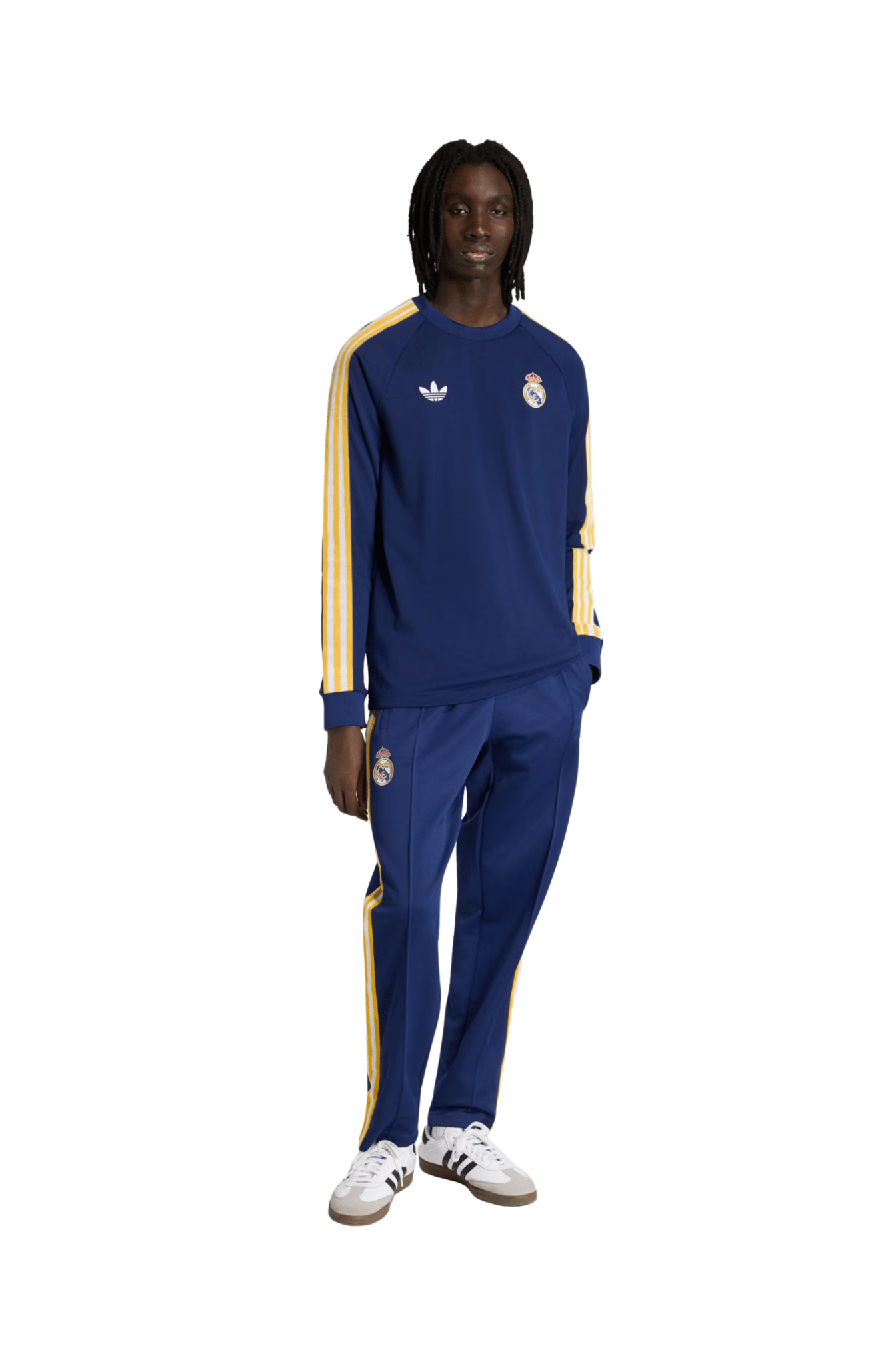 Camisa Adidas Originals Manga Longa Real Madrid Azul Escuro - NewSkull