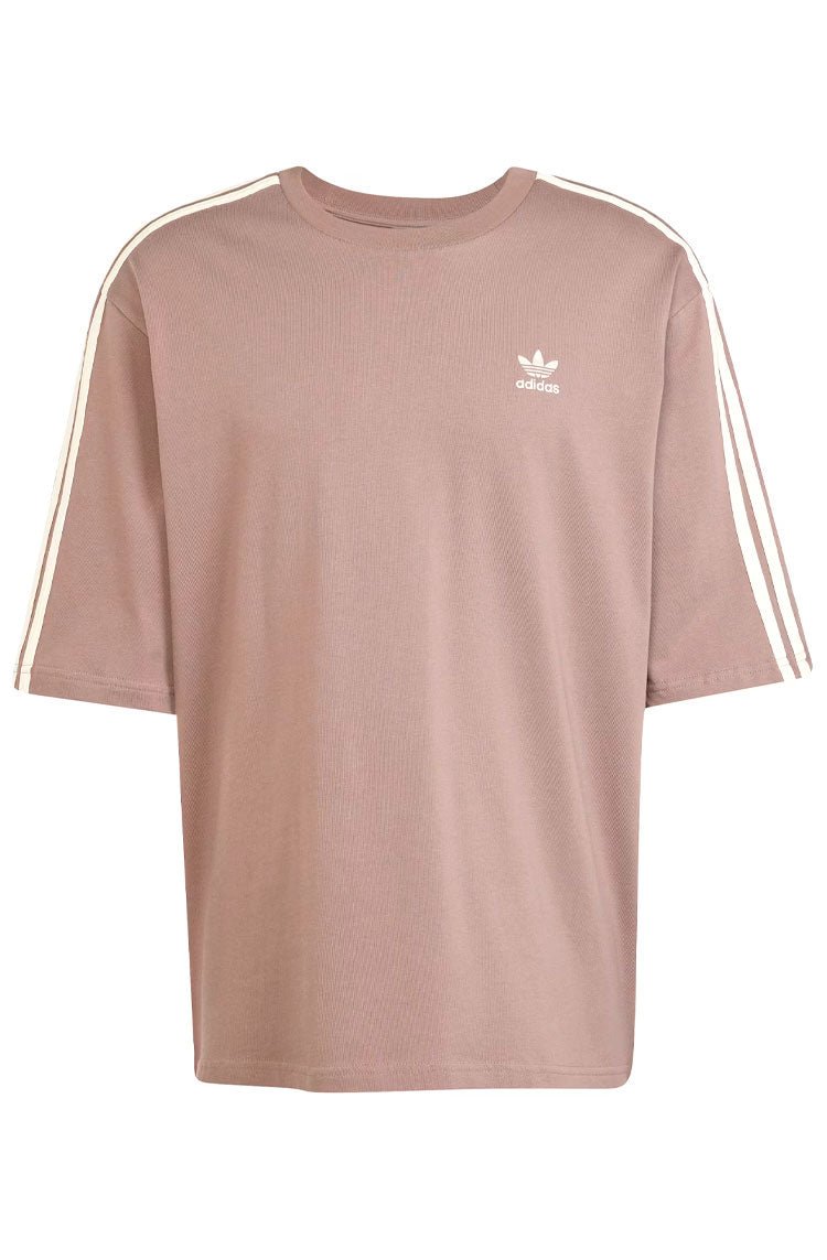 Camisa Adidas Oversized Adicolor Marrom/Branco - NewSkull