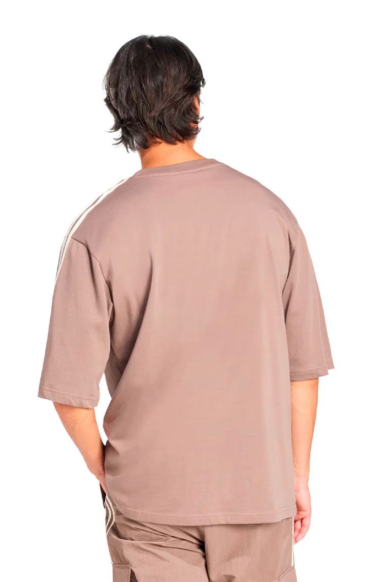 Camisa Adidas Oversized Adicolor Marrom/Branco - NewSkull