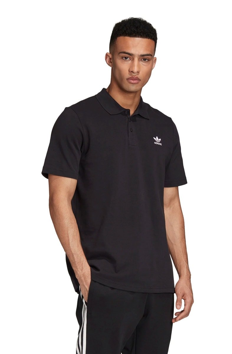 Camisa Adidas Polo Trefol Preta/Branca - NewSkull