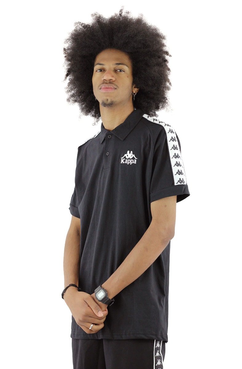 Camisa Polo Kappa Authentic Originale Due Due Preta - NewSkull