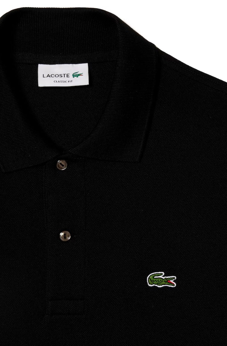 Camisa Polo Lacoste Masculina L.12.12 Original Preto - NewSkull