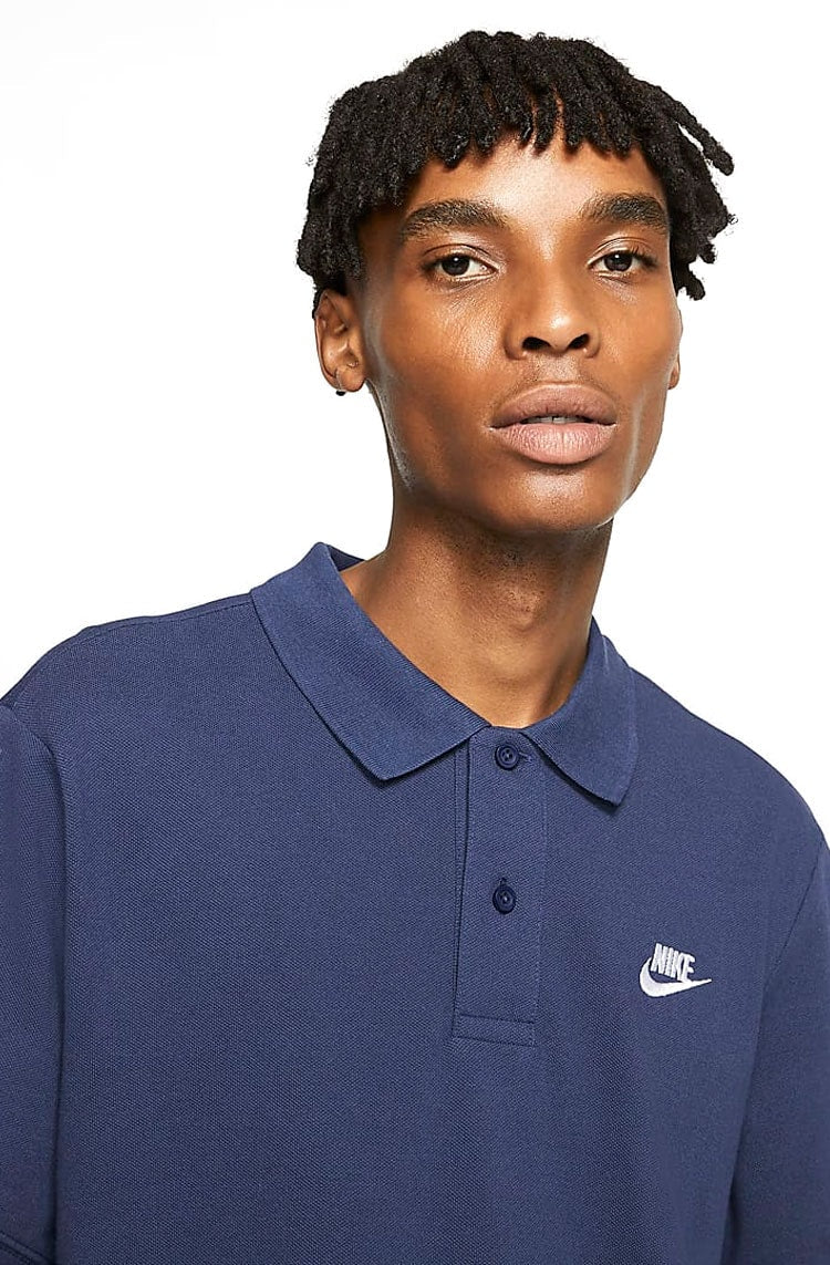 Camisa Polo Nike Sportswear Azul/Branco - NewSkull