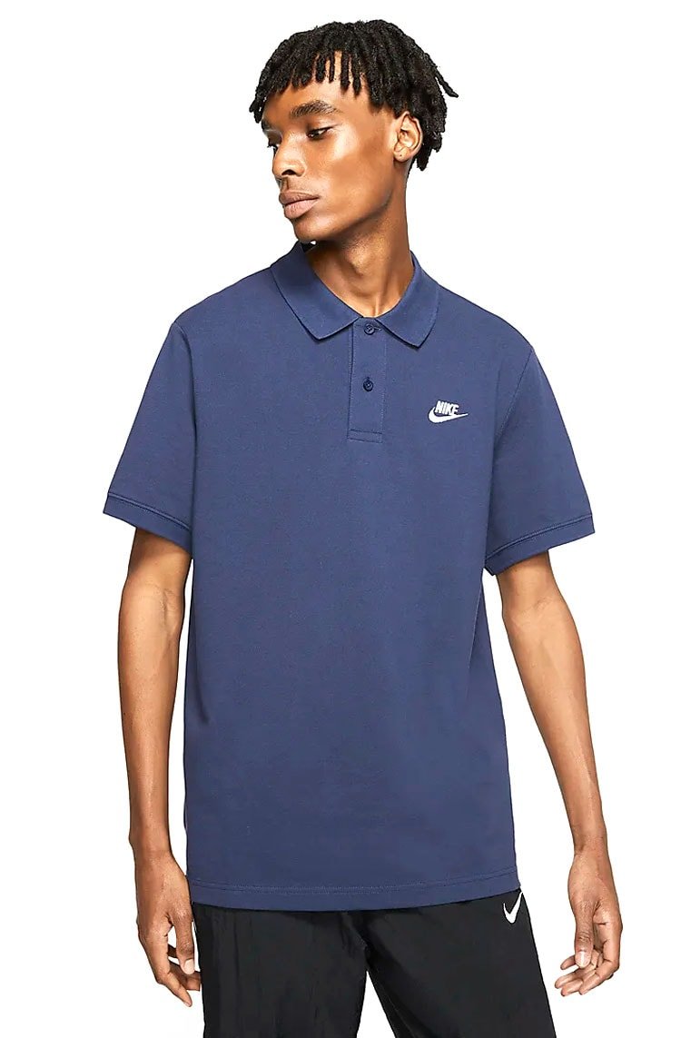 Camisa Polo Nike Sportswear Azul/Branco - NewSkull