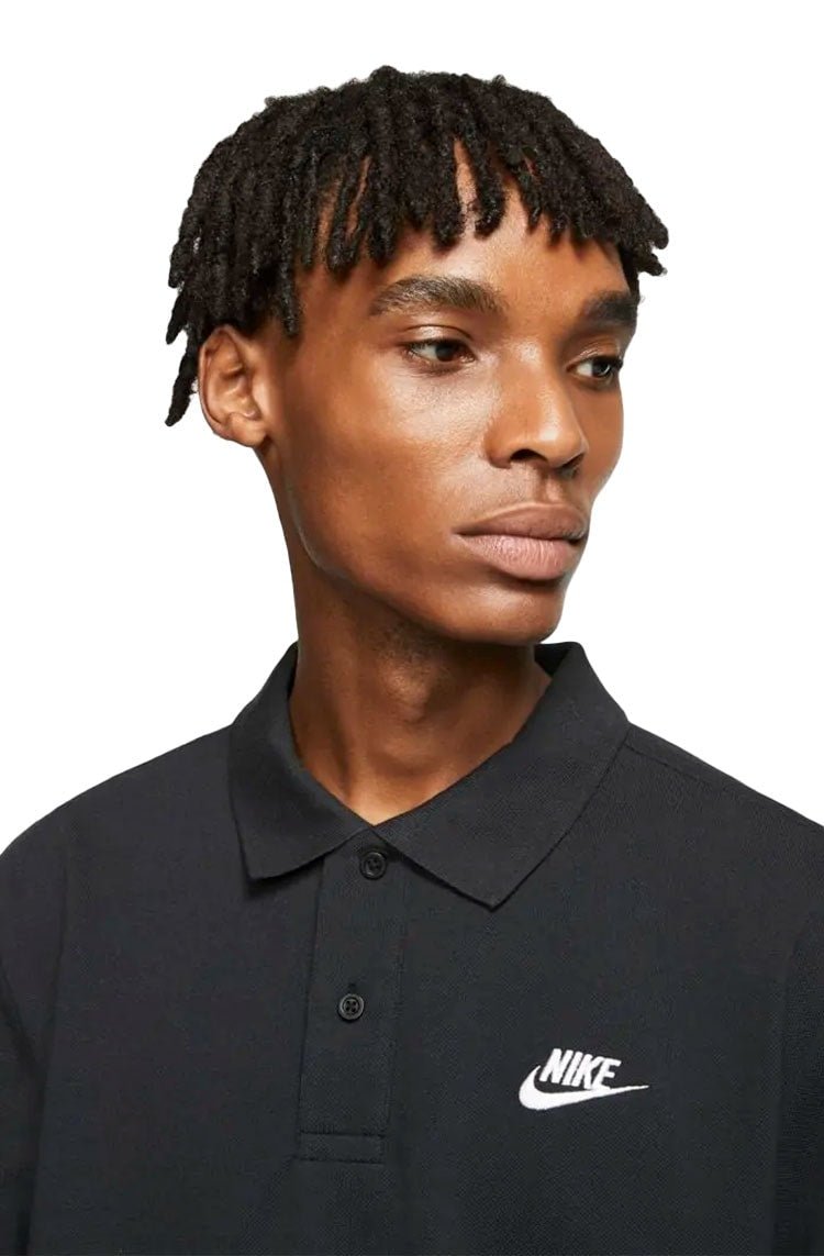 Camisa Polo Nike Sportswear Preta/Branca - NewSkull