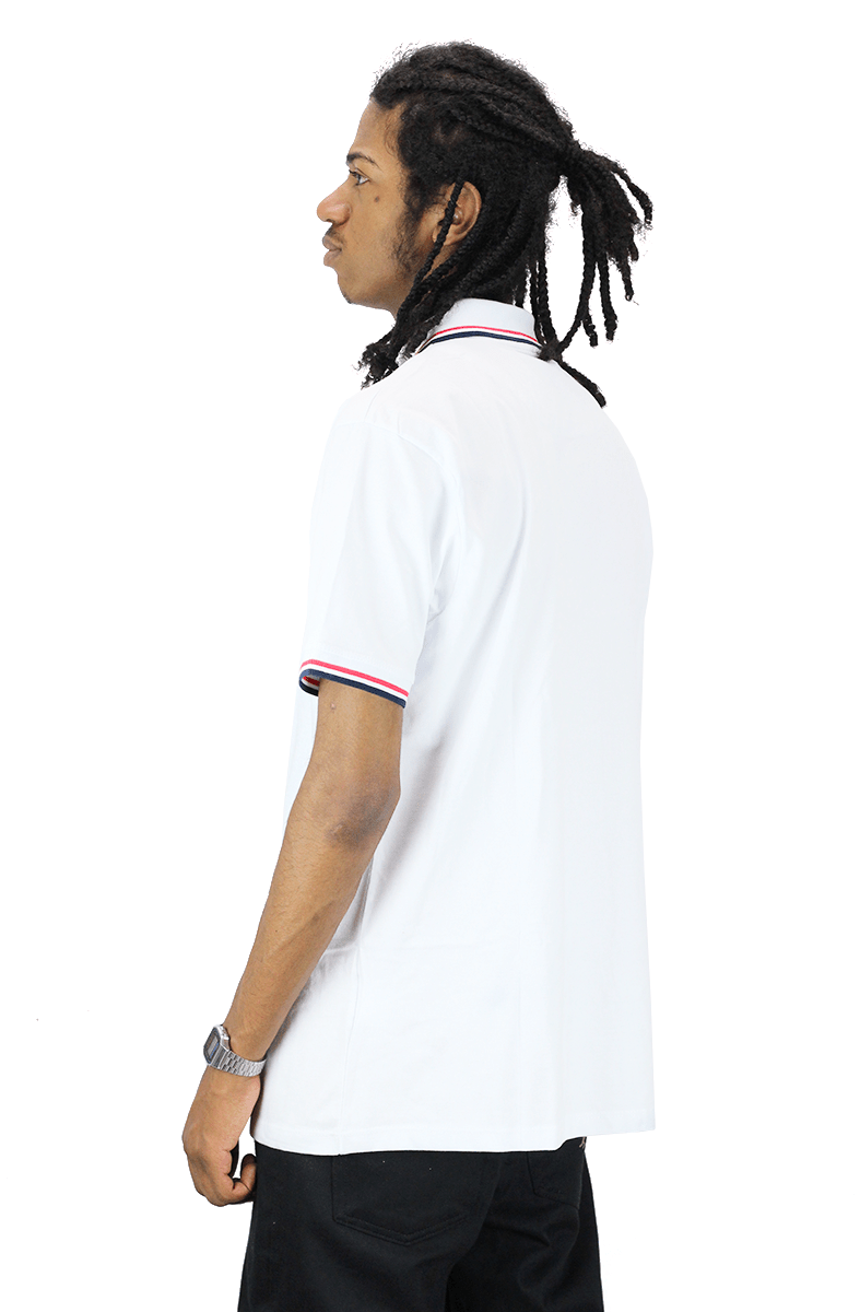 Camisa Polo Starter Bicolor Branca - NewSkull
