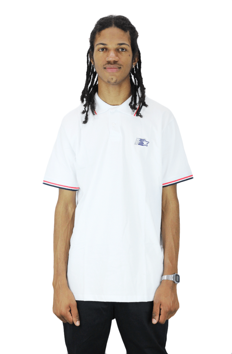 Camisa Polo Starter Bicolor Branca - NewSkull