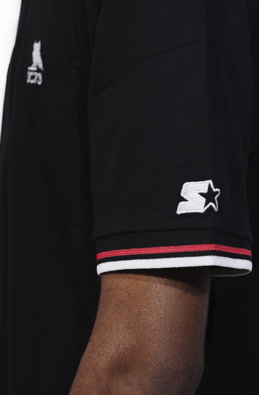 Camisa Polo Starter Bicolor SC73 Preta - NewSkull