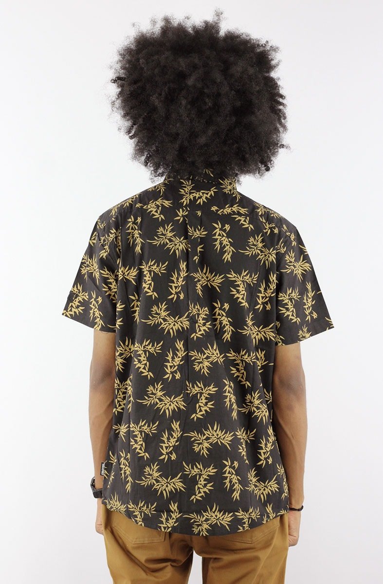 Camisa STARTER Bamboo Manga Curta Preto/Amarelo - NewSkull
