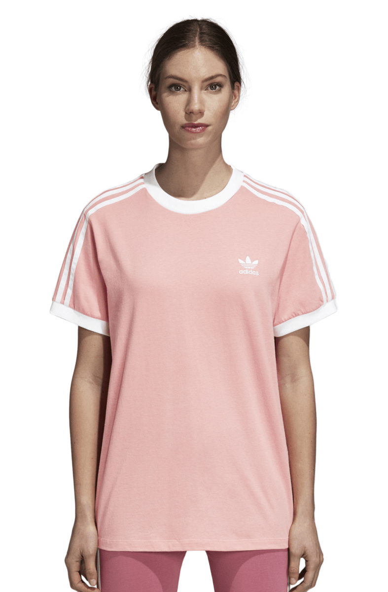 CAMISETA ADIDAS 3 STRIPES FEMININA ROSA - NewSkull