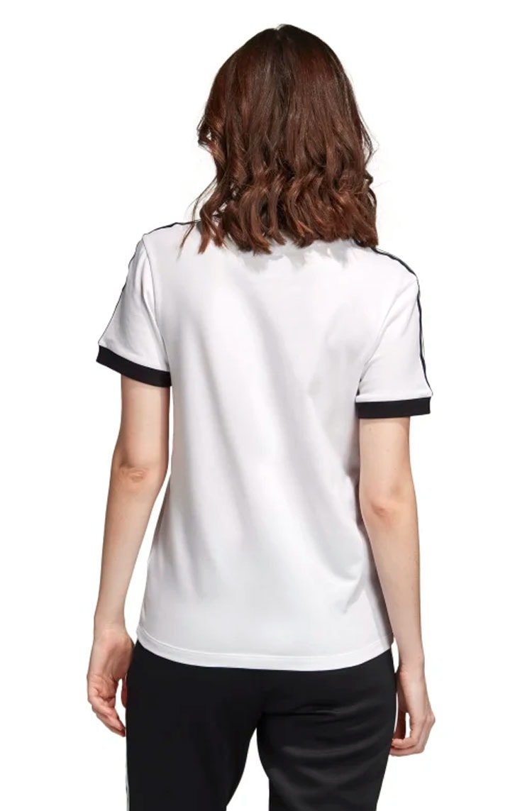 Camiseta ADIDAS 3 Stripes Feminino Branca/Preta - NewSkull