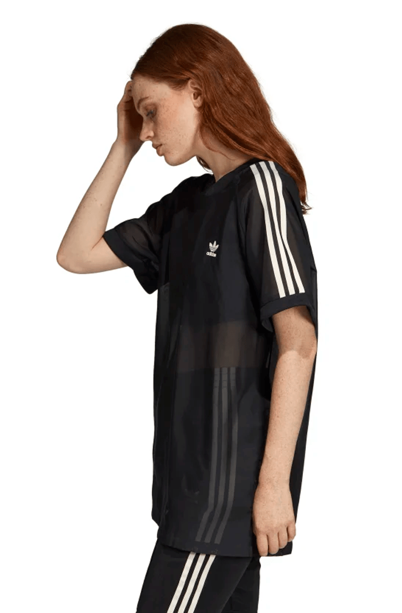 CAMISETA ADIDAS 3 STRIPES FEMININO PRETA - NewSkull