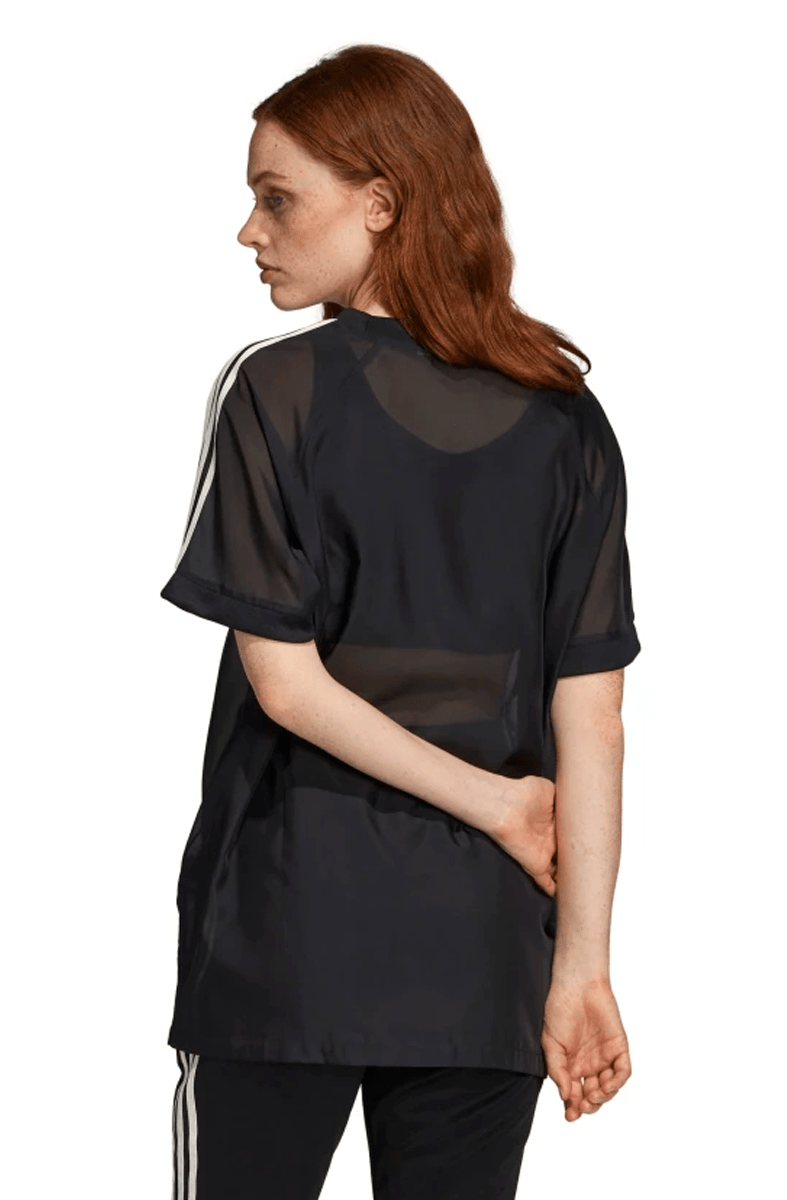 CAMISETA ADIDAS 3 STRIPES FEMININO PRETA - NewSkull