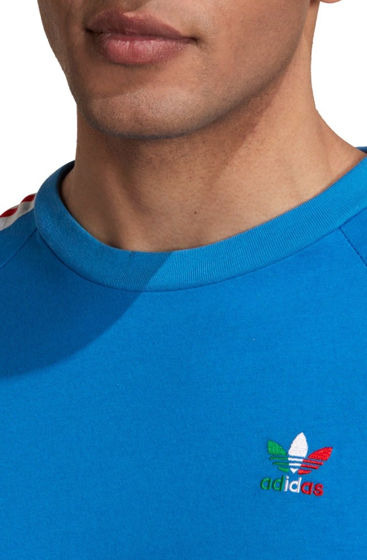 Camiseta Adidas 3 - stripes Italia Azul/Vermelho/Verde - NewSkull