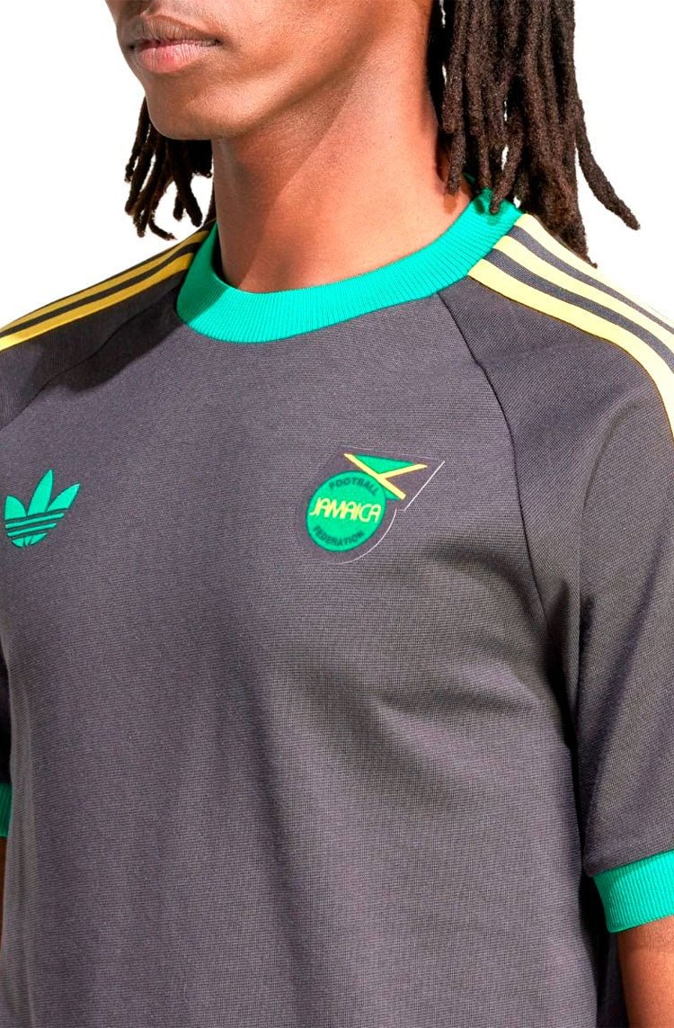 Camiseta Adidas Adicolor 3 - stripes Jamaica Preto/Verde/Amarelo - NewSkull