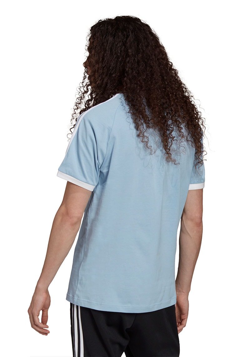 Camiseta Adidas Adicolor Classics 3 - Stripes Azul/Branca - NewSkull