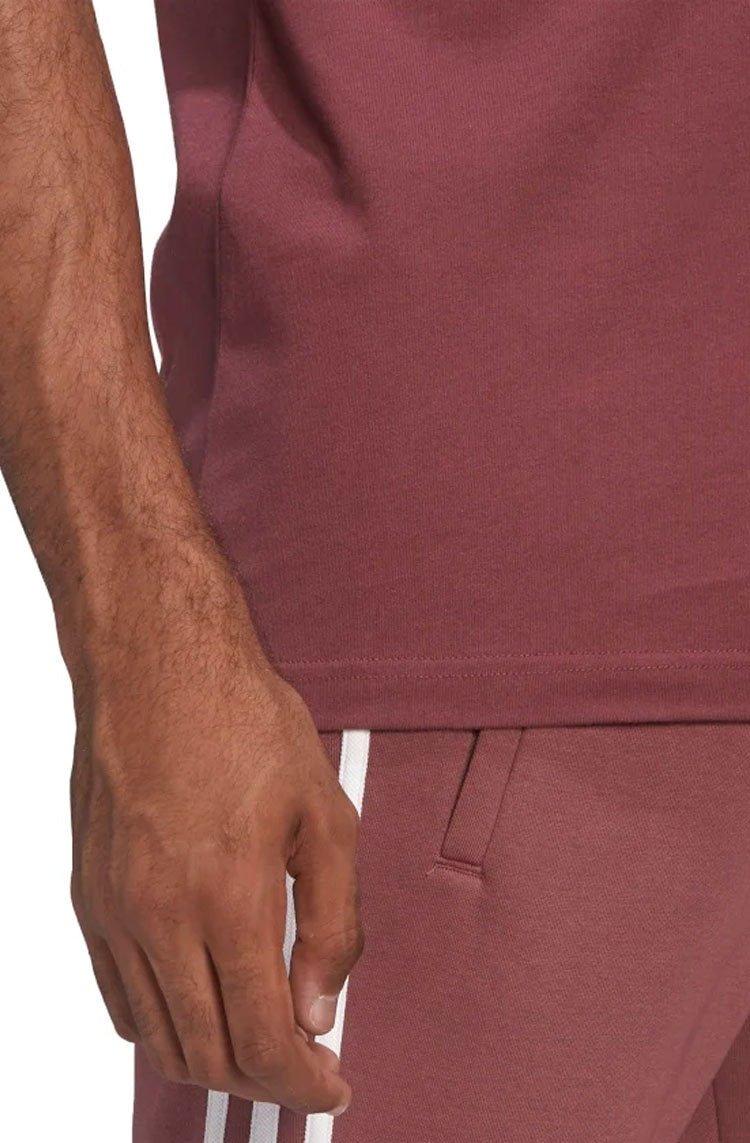 Camiseta Adidas Adicolor Classics 3 Stripes Bordo/Branca - NewSkull