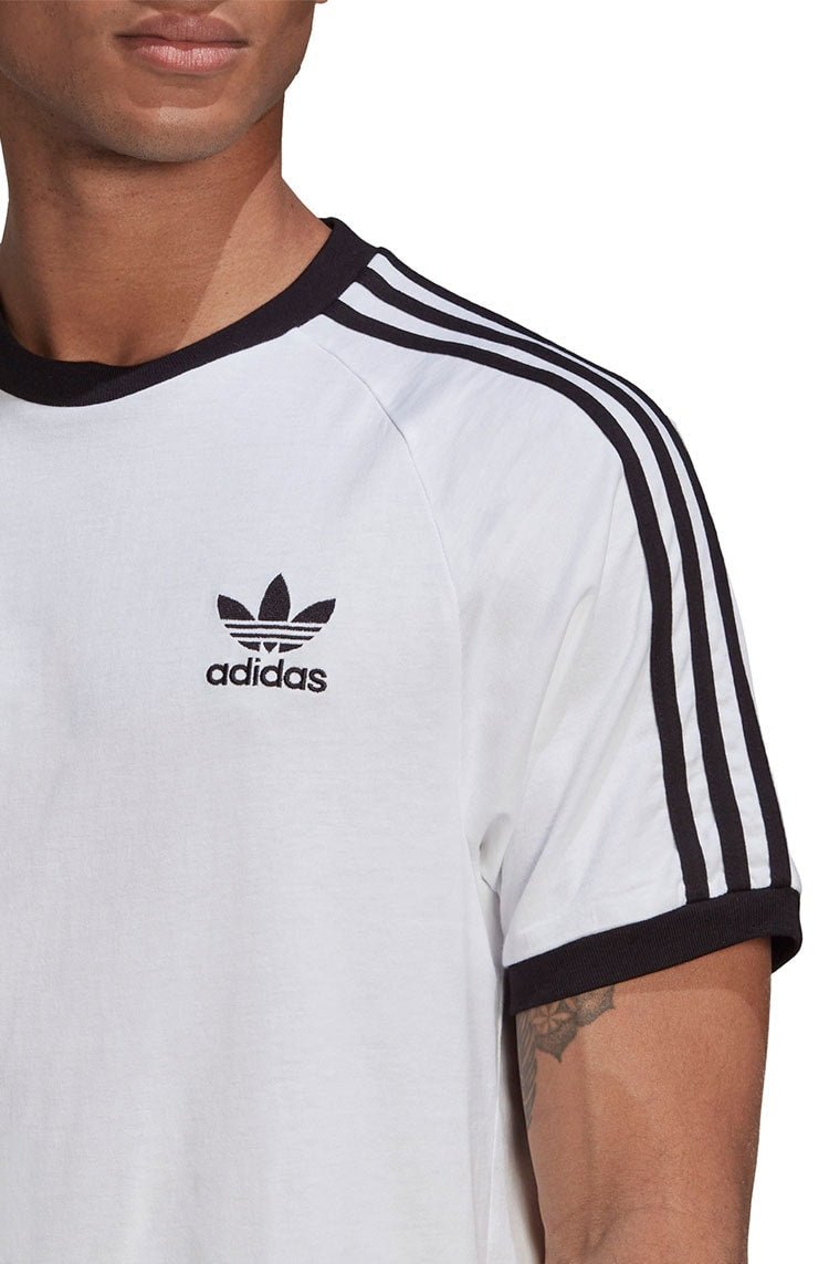 Camiseta Adidas Adicolor Classics 3 Stripes Branca - NewSkull