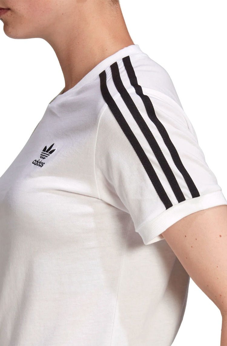 Camiseta Adidas Adicolor Classics 3 - stripes Branco/Preto - NewSkull