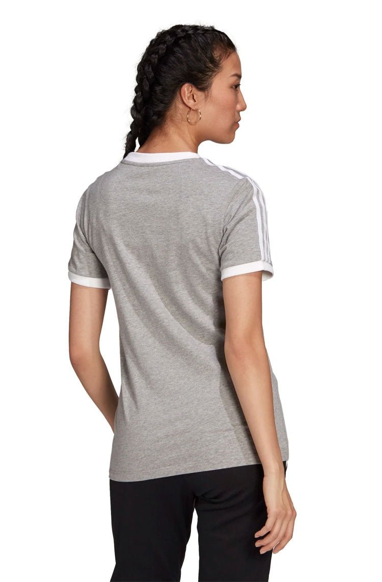 Camiseta Adidas Adicolor Classics 3 - stripes Cinza/Branco - NewSkull