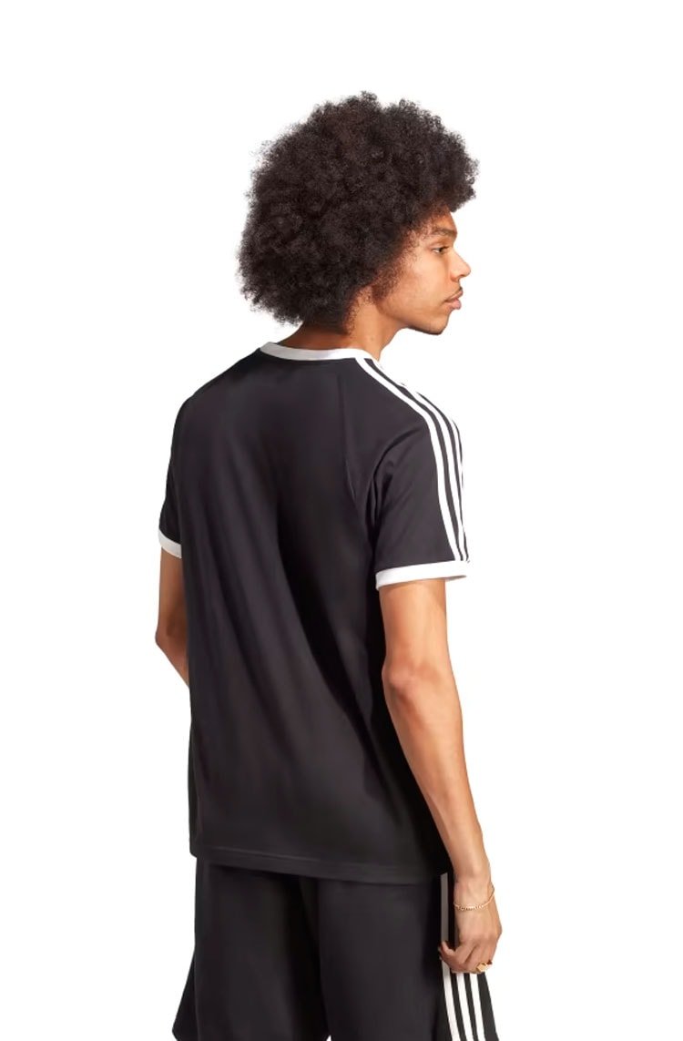 Camiseta Adidas Adicolor Classics 3 stripes Preto/Branco - NewSkull