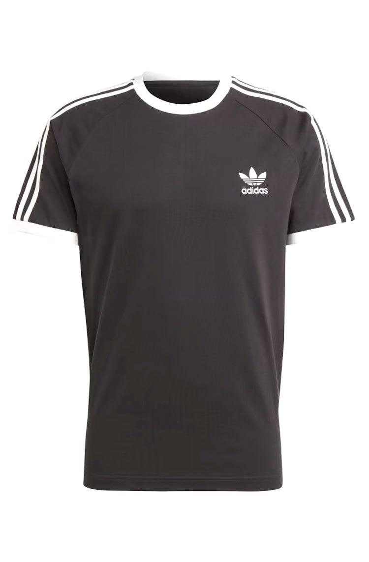 Camiseta Adidas Adicolor Classics 3 stripes Preto/Branco - NewSkull
