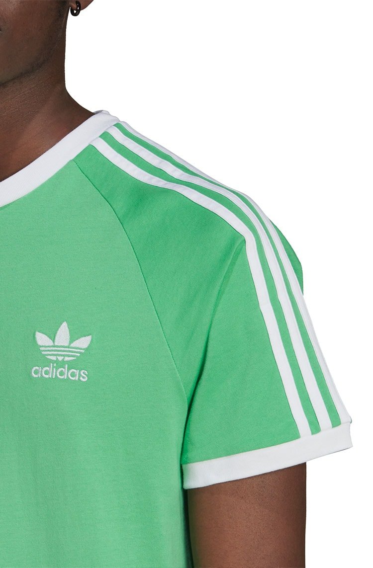 Camiseta Adidas Adicolor Classics 3 - Stripes Verde/Branca - NewSkull