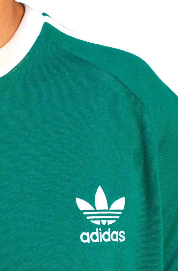 Camiseta Adidas Adicolor Classics 3 - stripes Verde/Branco - NewSkull