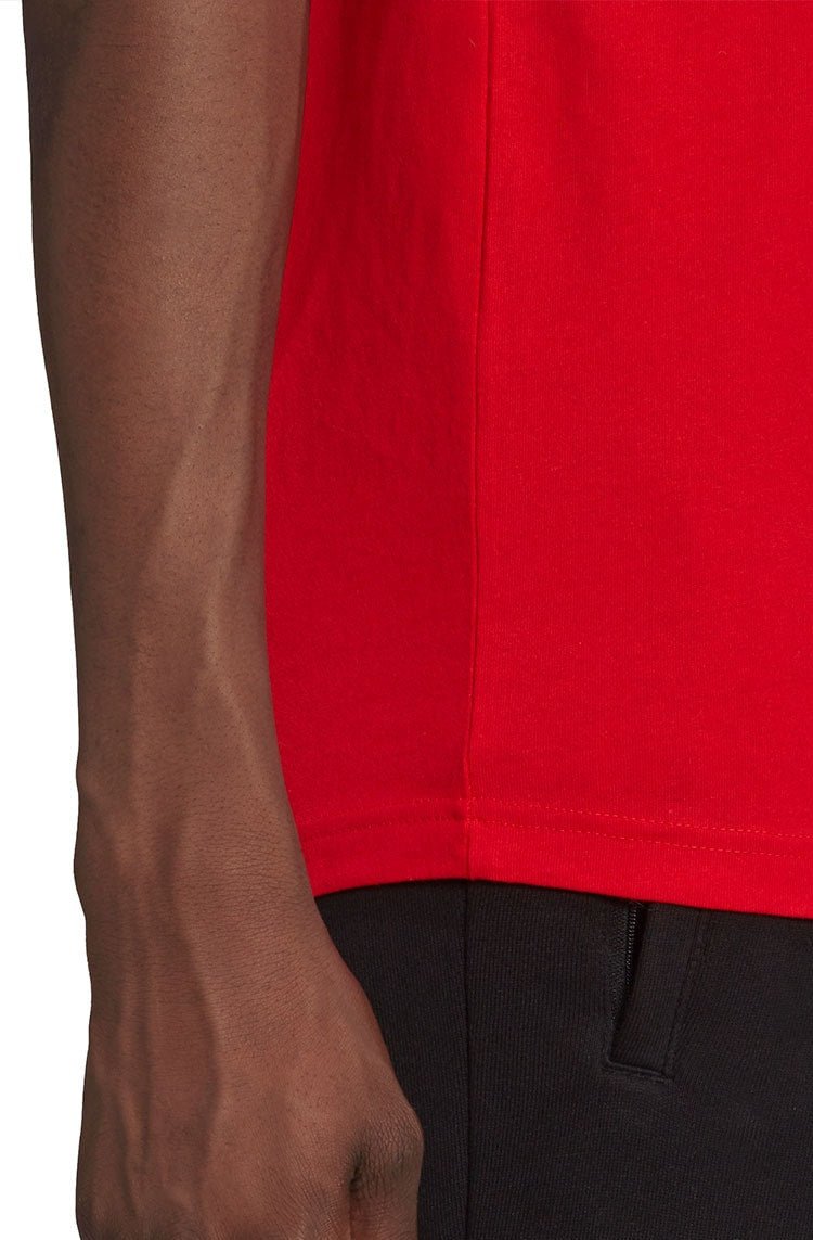 Camiseta Adidas Adicolor Classics 3 Stripes Vermelho/Branca - NewSkull
