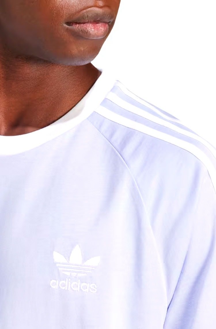 Camiseta Adidas Adicolor Classics 3 - stripes Violeta/Branco - NewSkull