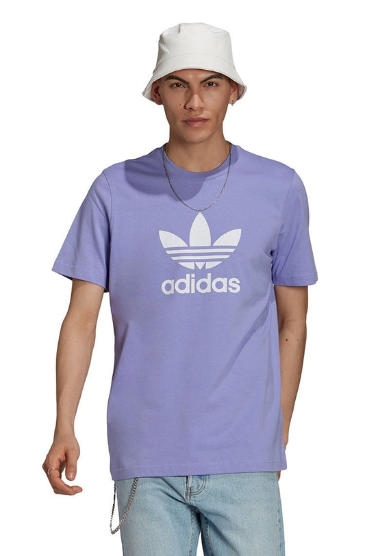 Camiseta Adidas Adicolor Classics Trefoil Lilas/Branca - NewSkull