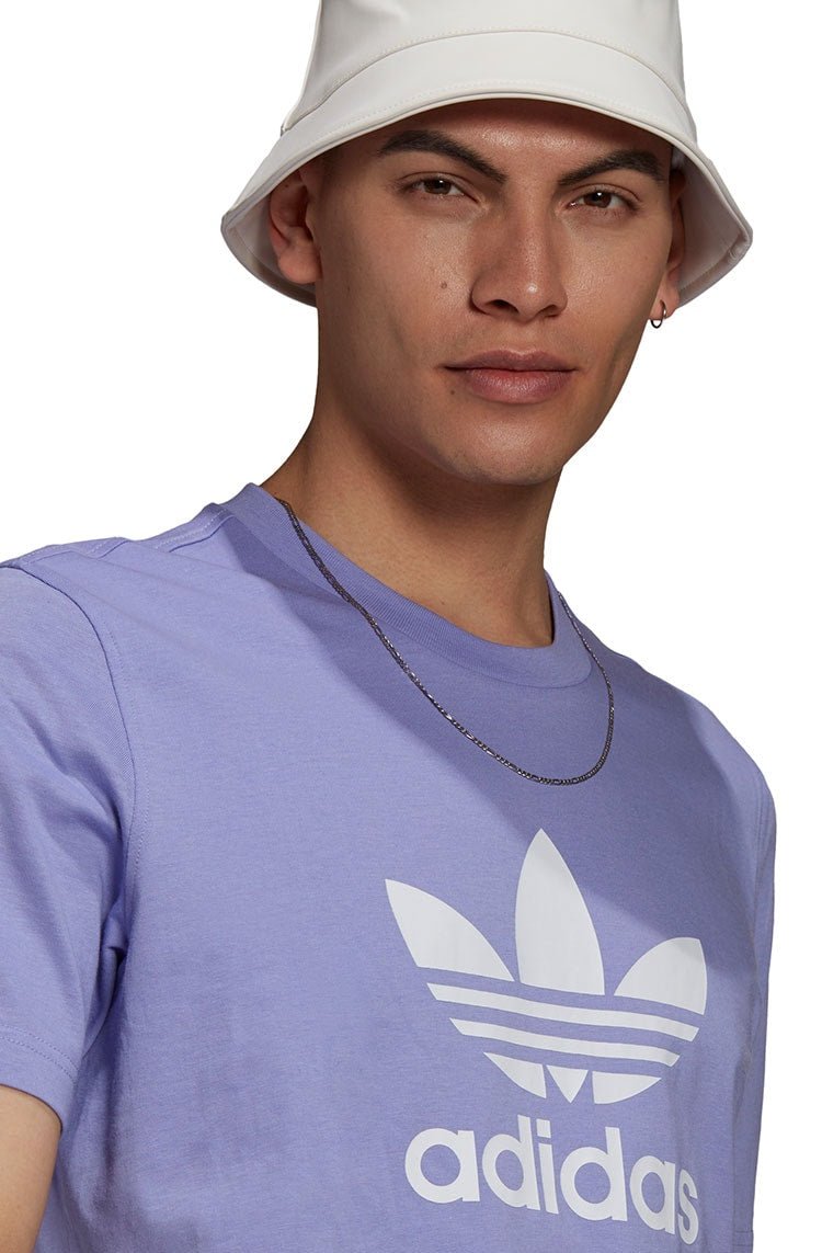 Camiseta Adidas Adicolor Classics Trefoil Lilas/Branca - NewSkull