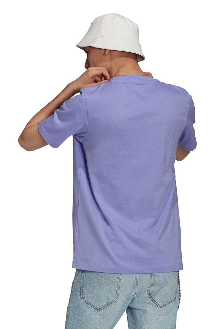 Camiseta Adidas Adicolor Classics Trefoil Lilas/Branca - NewSkull