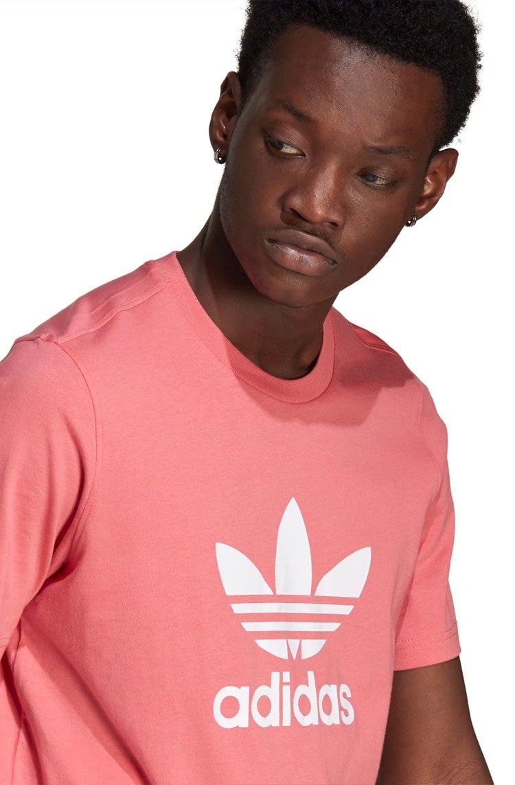 Camiseta Adidas Adicolor Classics Trefoil Rosa - NewSkull