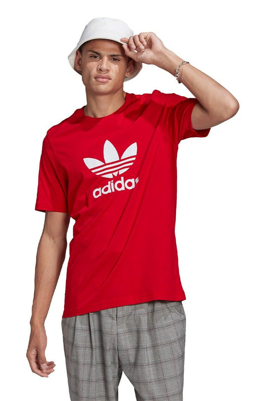 Camiseta Adidas Adicolor Classics Trefoil Vermelha - NewSkull