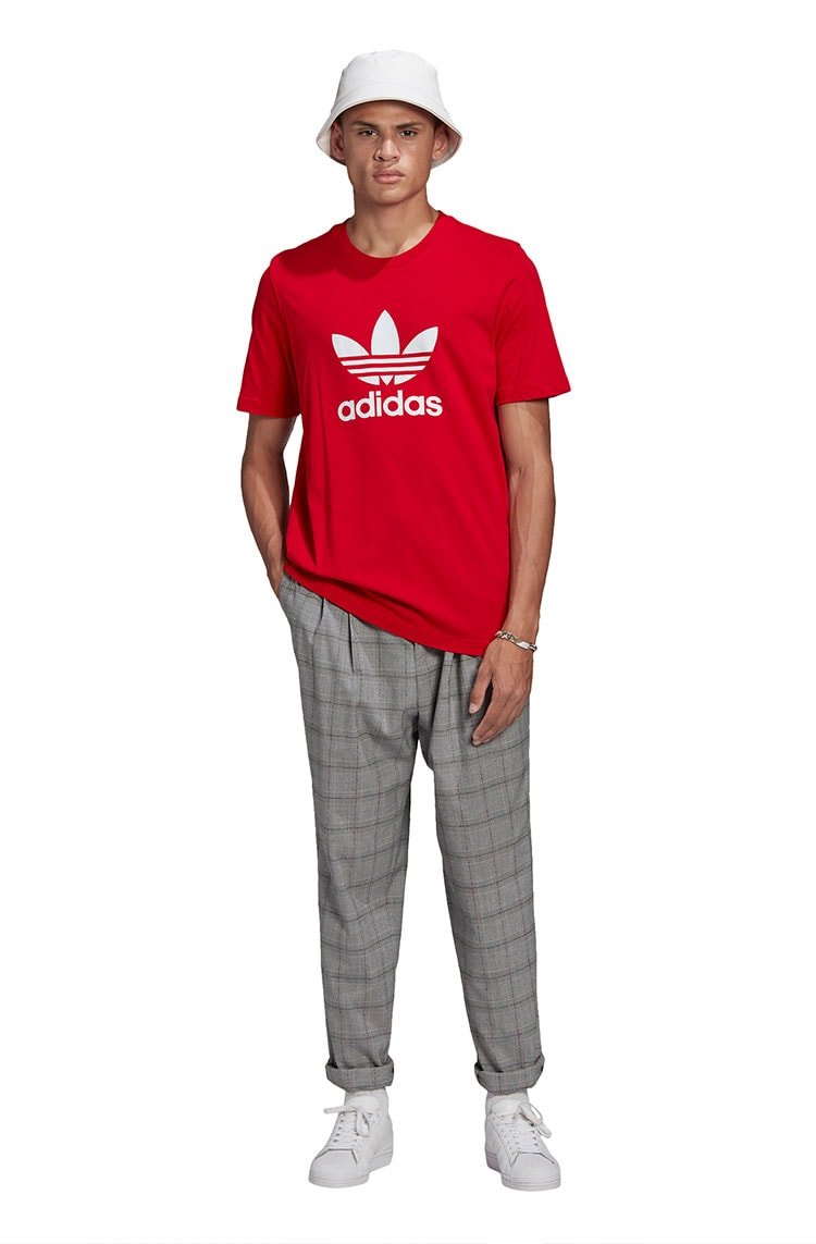 Camiseta Adidas Adicolor Classics Trefoil Vermelha - NewSkull