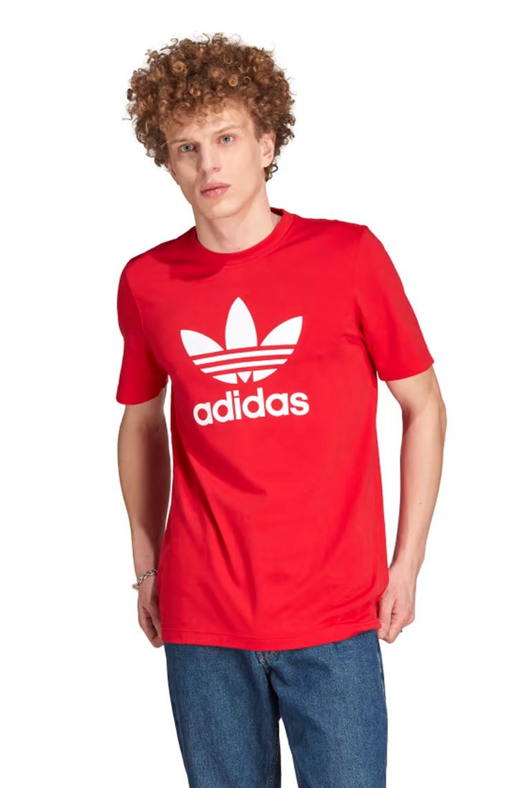 Camiseta Adidas Adicolor Classics Trefoil Vermelho - NewSkull