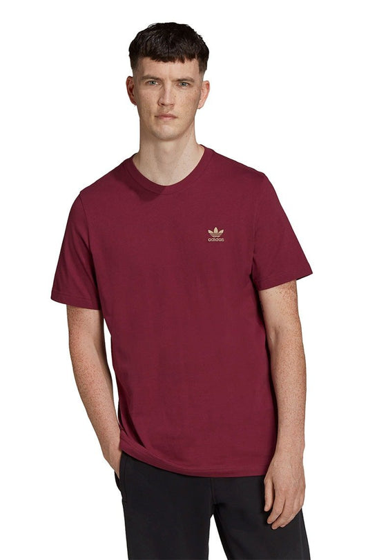 Camiseta Adidas Adicolor Essentials Trefoil Bordo/Cinza - NewSkull