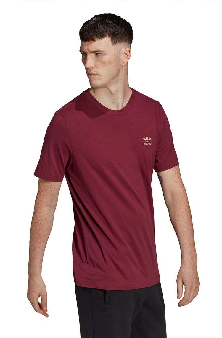 Camiseta Adidas Adicolor Essentials Trefoil Bordo/Cinza - NewSkull