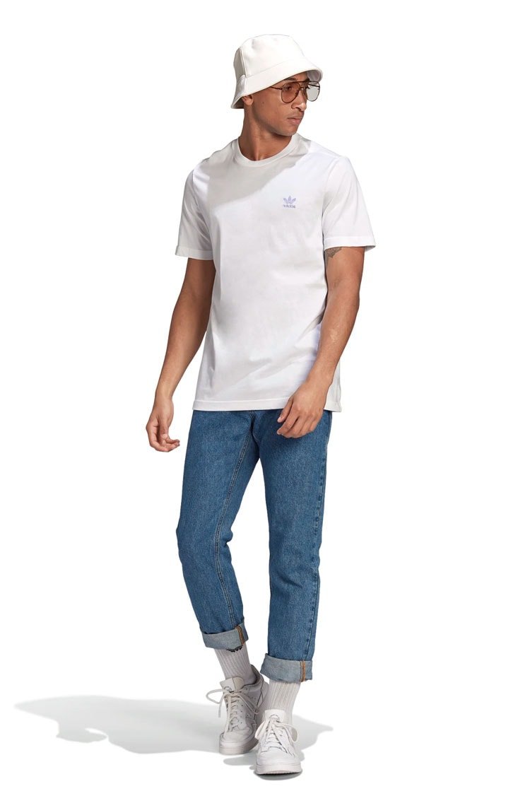 Camiseta Adidas Adicolor Essentials Trefoil Branca - NewSkull